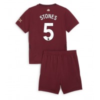 Maglie da calcio Manchester City John Stones #5 Terza Maglia Bambino 2024-25 Manica Corta (+ Pantaloni corti)